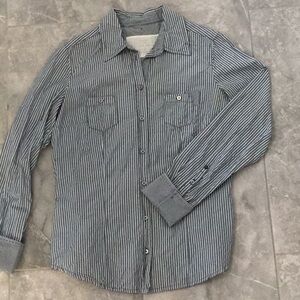 Women’s Blue Striped Shirt